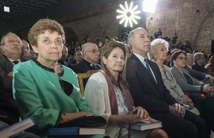 Los integrantes de la Comisión Redactora, en el acto de promulgación del nuevo Código Civil y Comercial